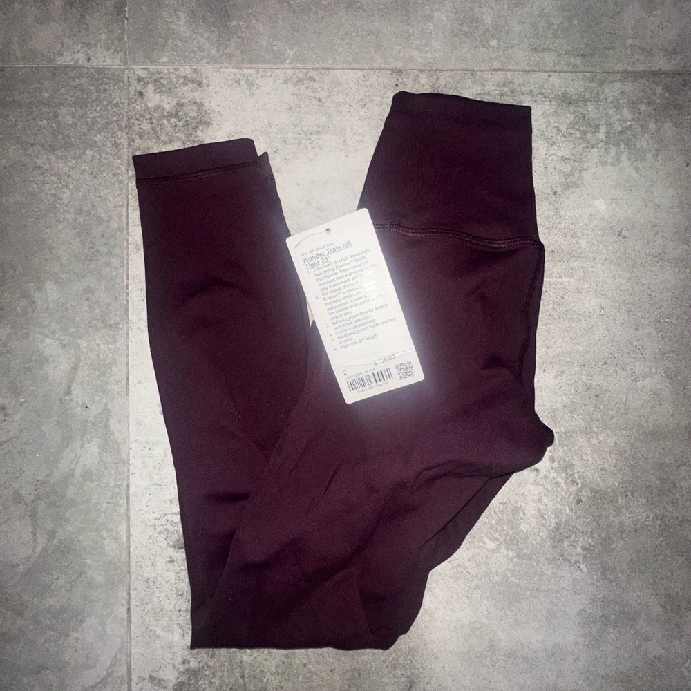 Lululemon Athletica Deep Burgundy Leggings